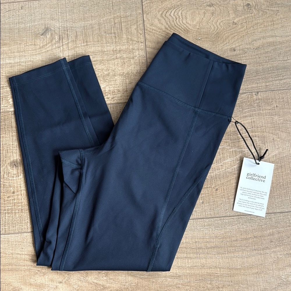 Navy High-Waisted Leggings